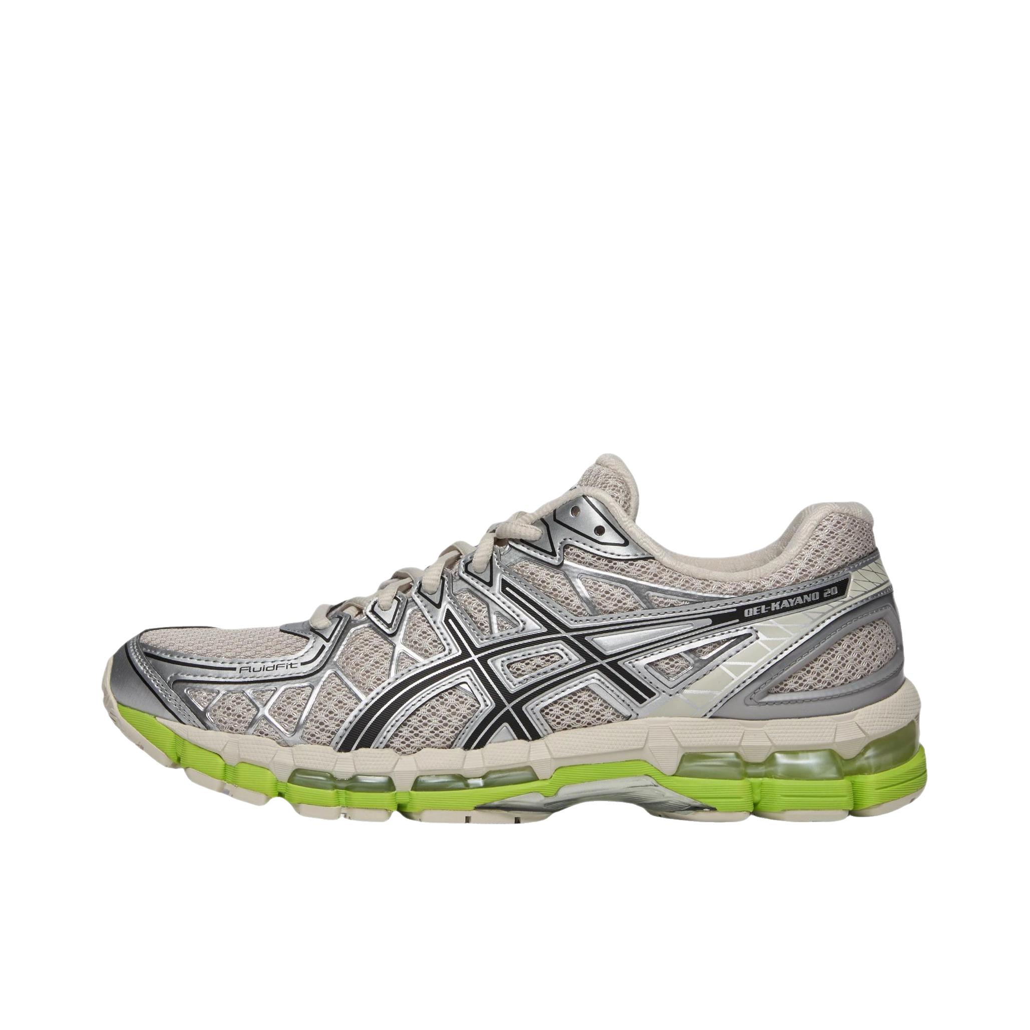 推荐商品：Asics/亚瑟士 GEL-Kayano 20 舒适减震 防滑耐磨 透气 复古 时尚潮流 轻便 网布 跑鞋 灰色/奶白色