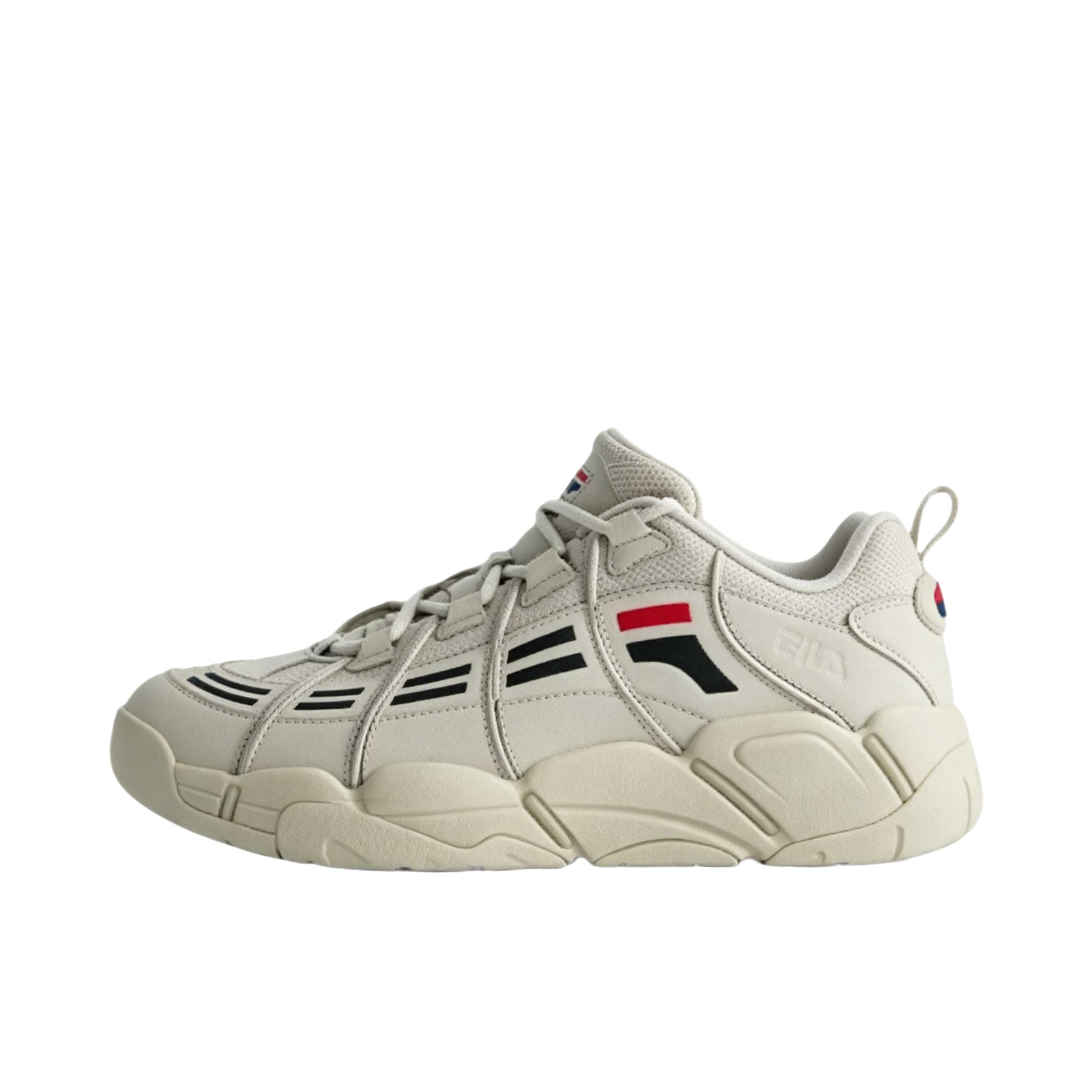 推荐商品：FILA/斐乐 BASKET 老爹鞋 合成革织物圆头 燕麦棕