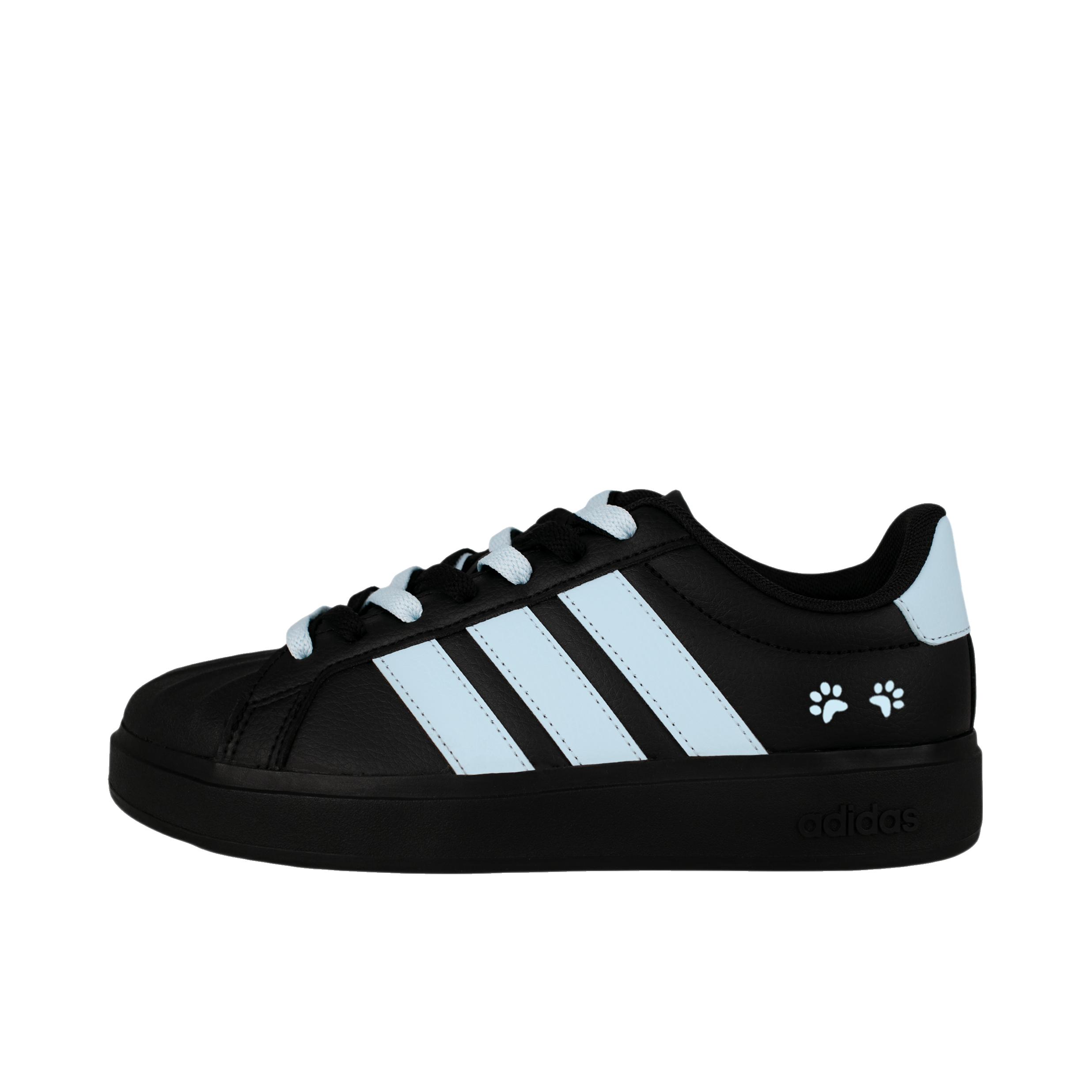 推荐商品：定制款 adidas STREETTALK 板鞋 个性美式学院风高街 蓝狗