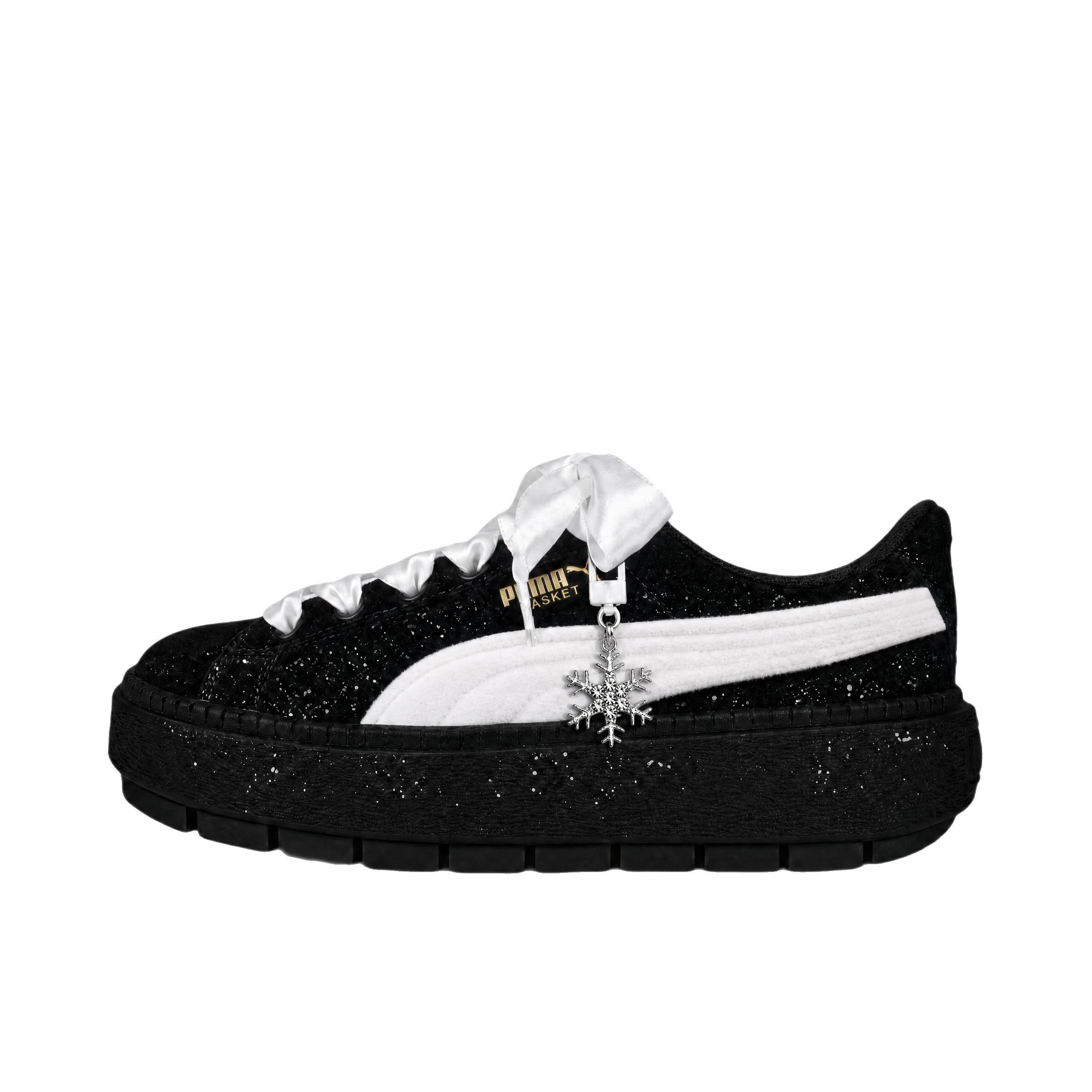 推荐商品：【定制球鞋】 Puma/彪马 Platform Trace 板鞋 可爱防滑耐磨轻便时尚百搭简约 女款/雪夜千金