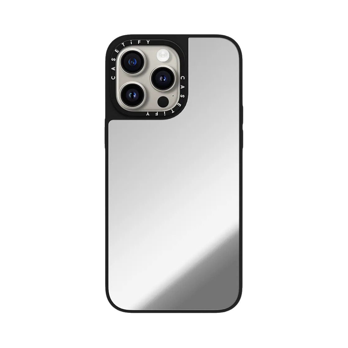 Casetify 适配苹果iPhone17系列 镜面定制系列 手机壳 iPhone17/17Pro/17Pro Max/Air 银镜黑边磁吸款