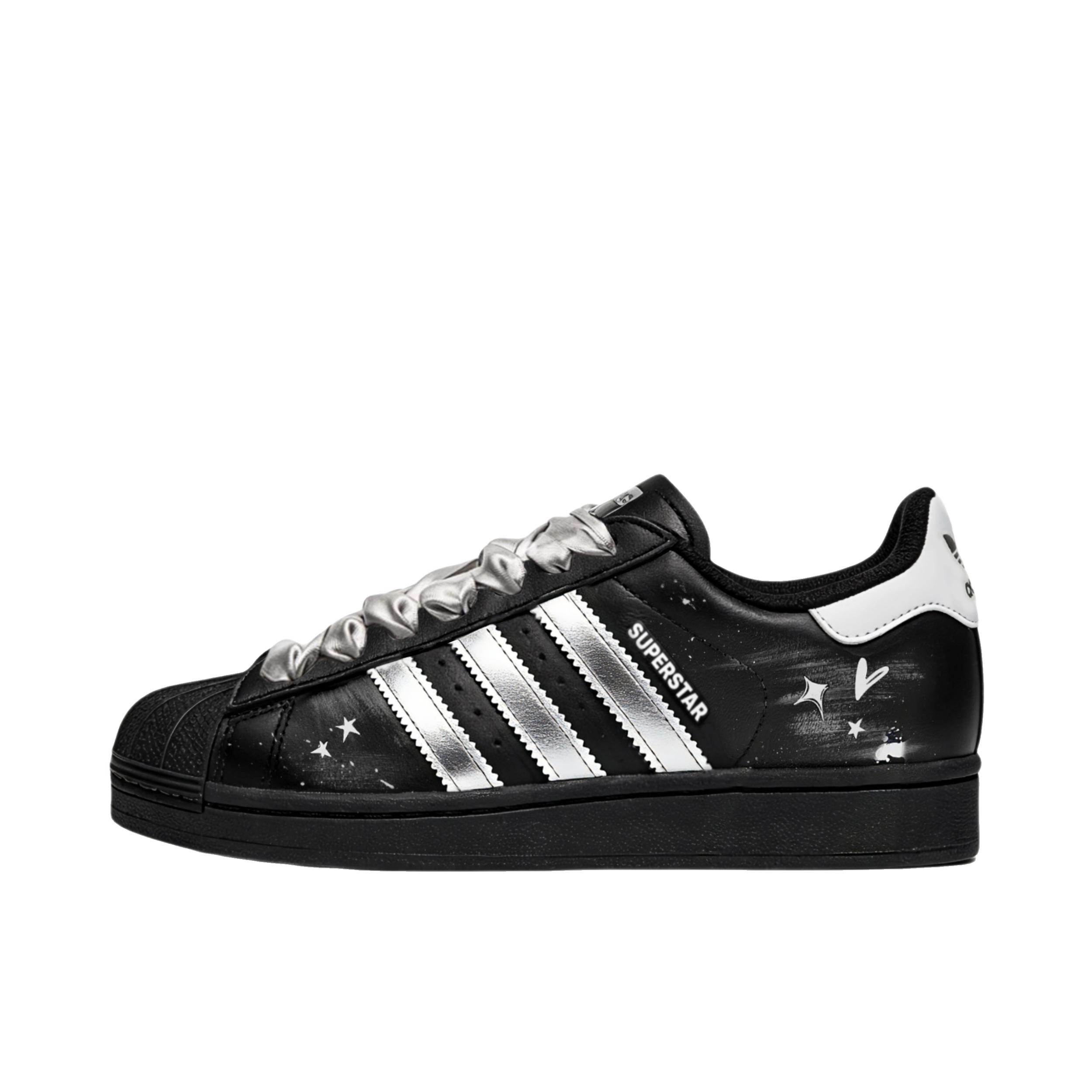 推荐商品：【定制球鞋】 adidas Originals Superstar 板鞋 防踢减震防滑耐磨百搭潮流时尚合成革贝壳头 女款/星图少女