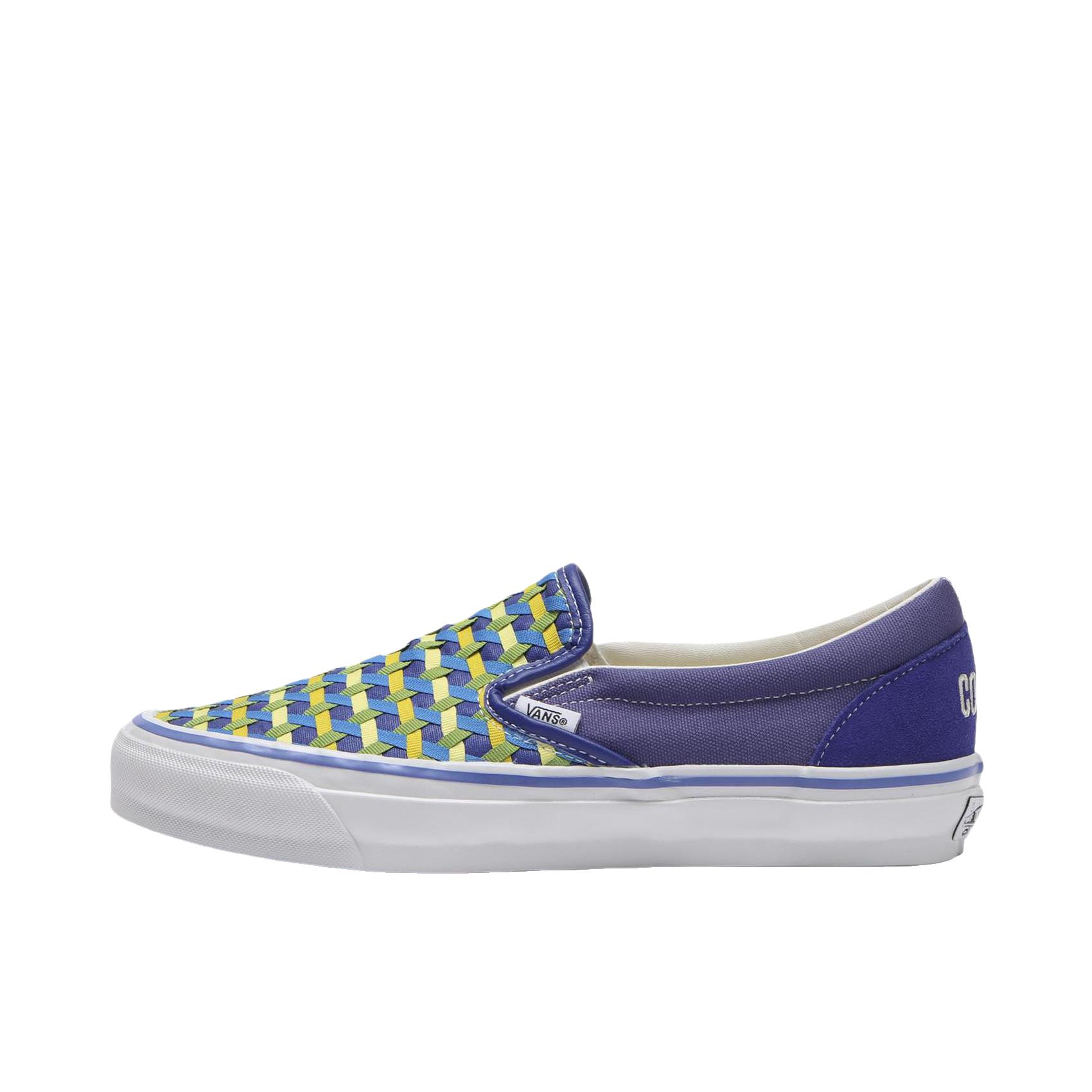 推荐商品：Vans/范斯 LX Classic Slip-On 98 SP 板鞋 平底防滑舒适  COSTS联名/款皇家钴蓝/褪色黄 