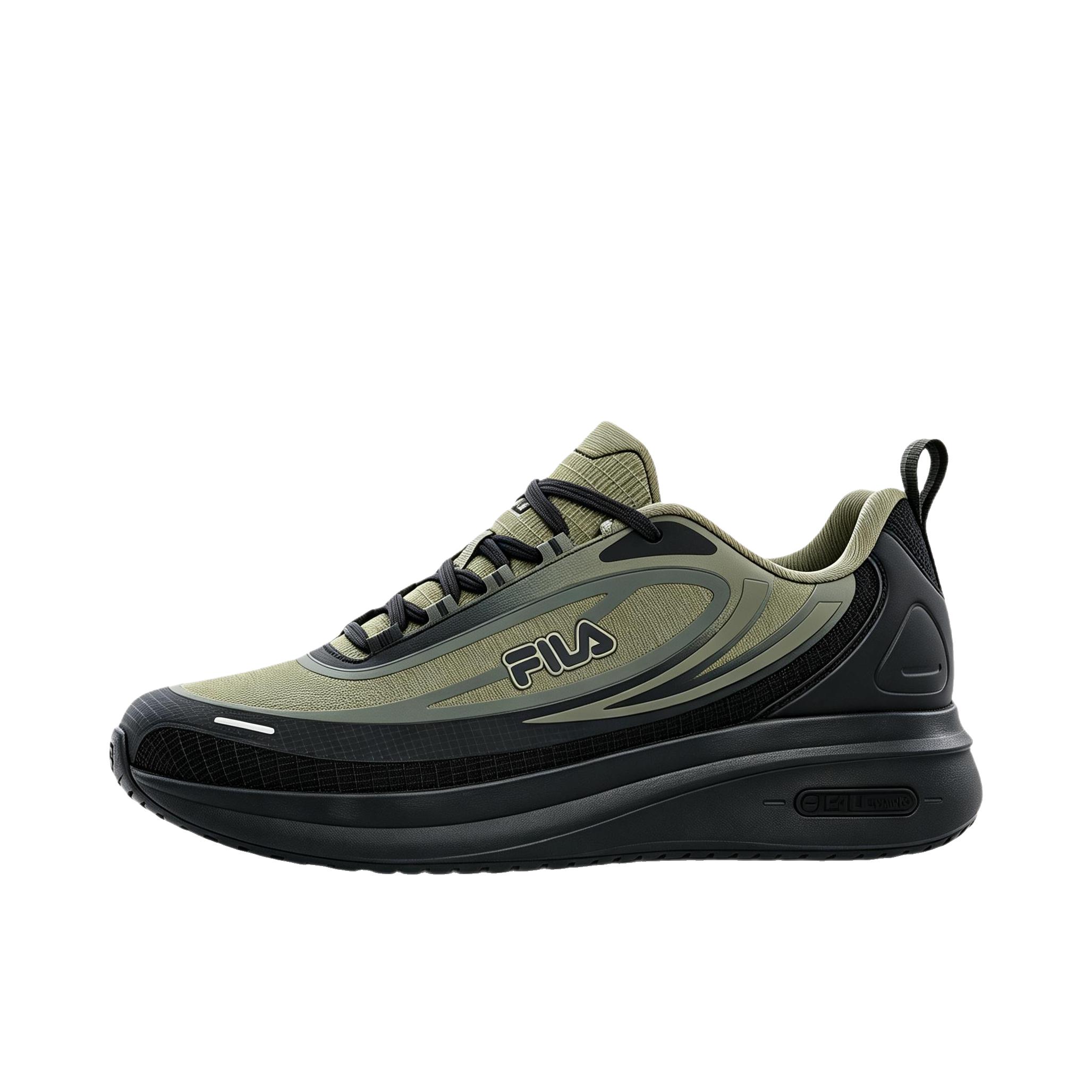 推荐商品：FILA/斐乐 NUVOLE 4 RUN N 柔云4 跑鞋 路跑简约运动百搭 茶灰色/骏马黑