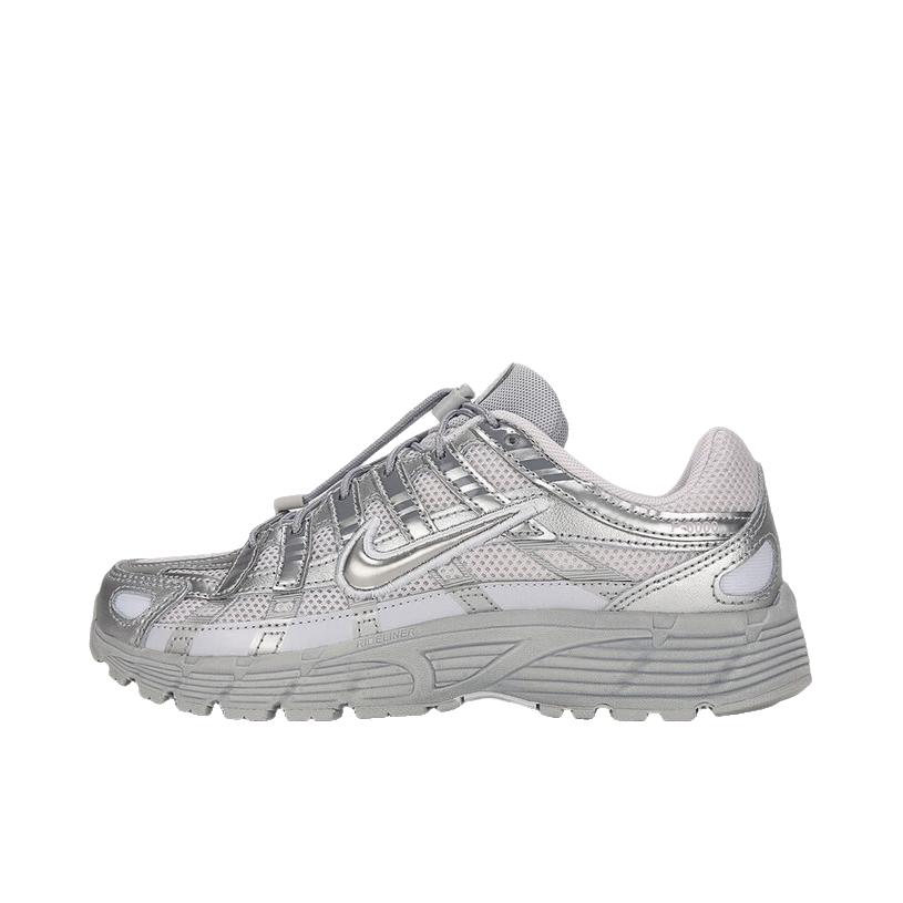 推荐商品：Nike P-6000 CNPT 运动休闲鞋 机能风跑鞋风舒适缓震防滑耐磨时尚潮流复古贴合网面支撑圆头 女款/银色/灰色