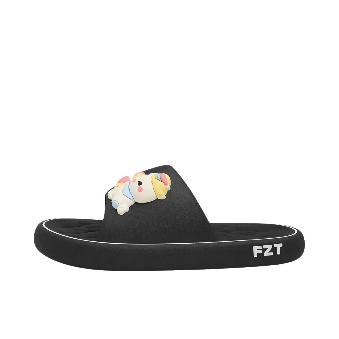 推荐商品：FZT 拖鞋 防滑家居室内 女款/彩虹小马/黑色