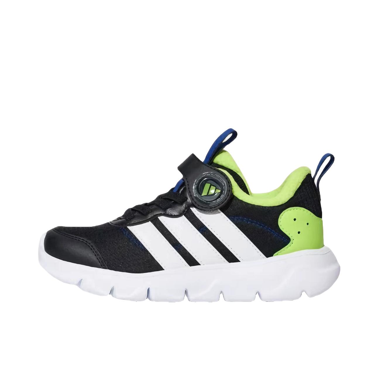推荐商品：adidas PLAYFLOW 2.0 EL K 运动休闲鞋 轻便防滑舒适百搭 加绒/大童/黑色/白色/绿荧光