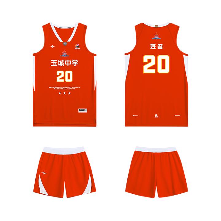 推荐商品：ZONEID 2026SS 撞色V领中腰篮球服 血橙