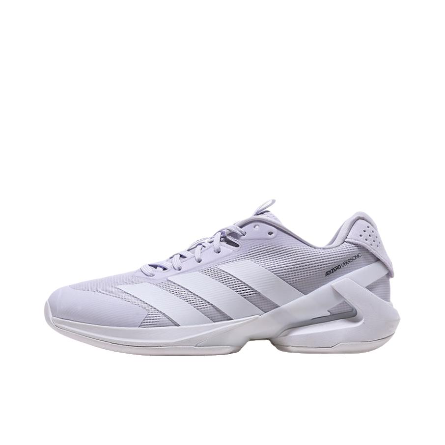 推荐商品：adidas Adizero Ubersonic 5 防滑 耐磨 贴合 低帮 平跟 网球鞋 女款/淡紫色