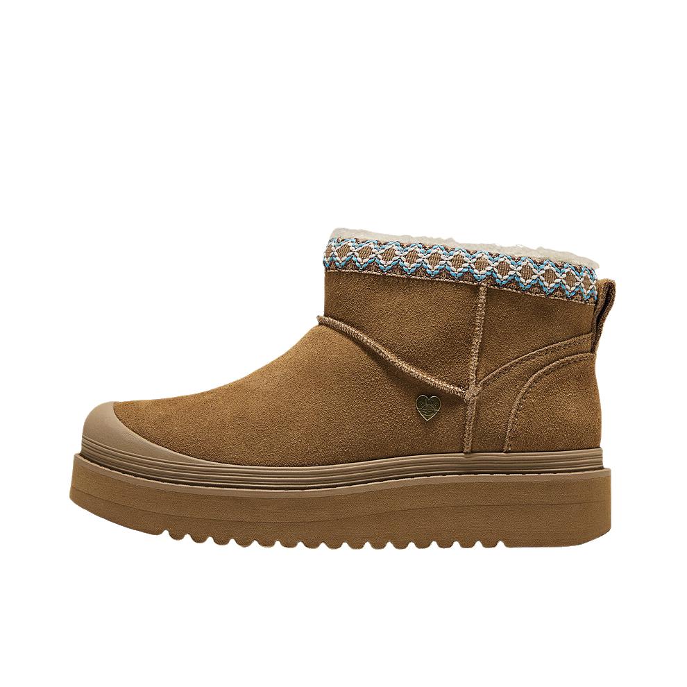 推荐商品：Skechers/斯凯奇 雪地靴 简约百搭保暖 114619 女款/栗色