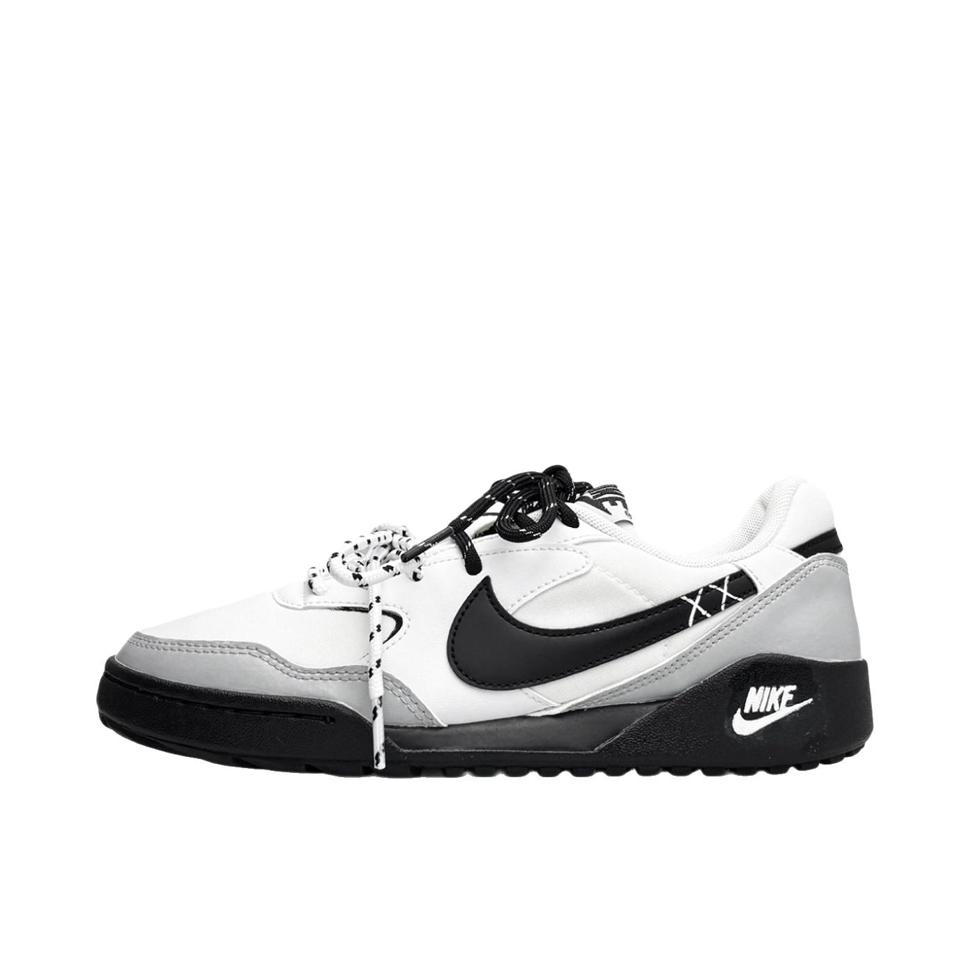 推荐商品：定制款 Nike Terra Manta 板鞋 耐磨防滑圆头复古 灰黑双带