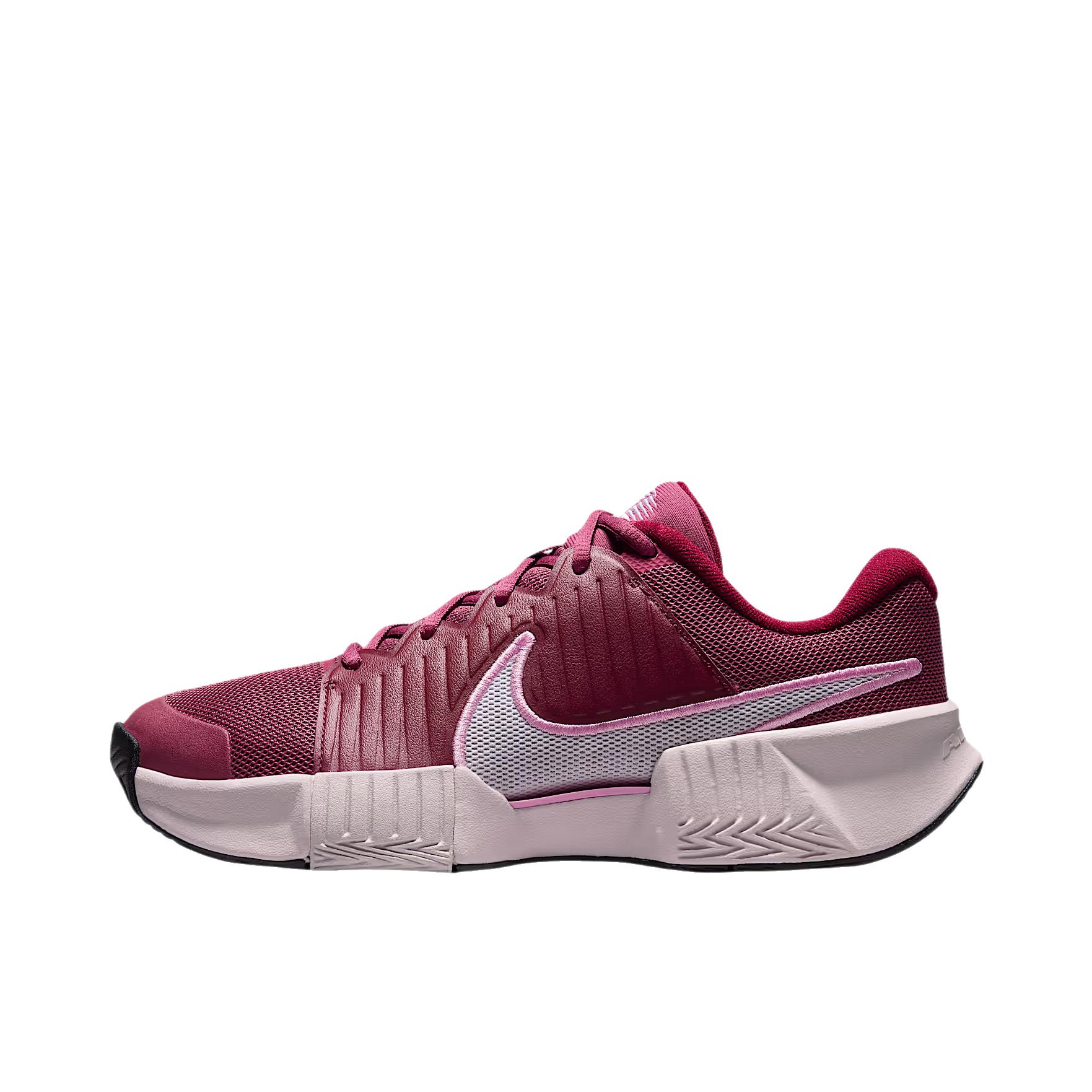 推荐商品：Nike Zoom GP Challenge 1.5 网球鞋 运动圆头系带厚底 红队/广阔灰/黑色/白色
