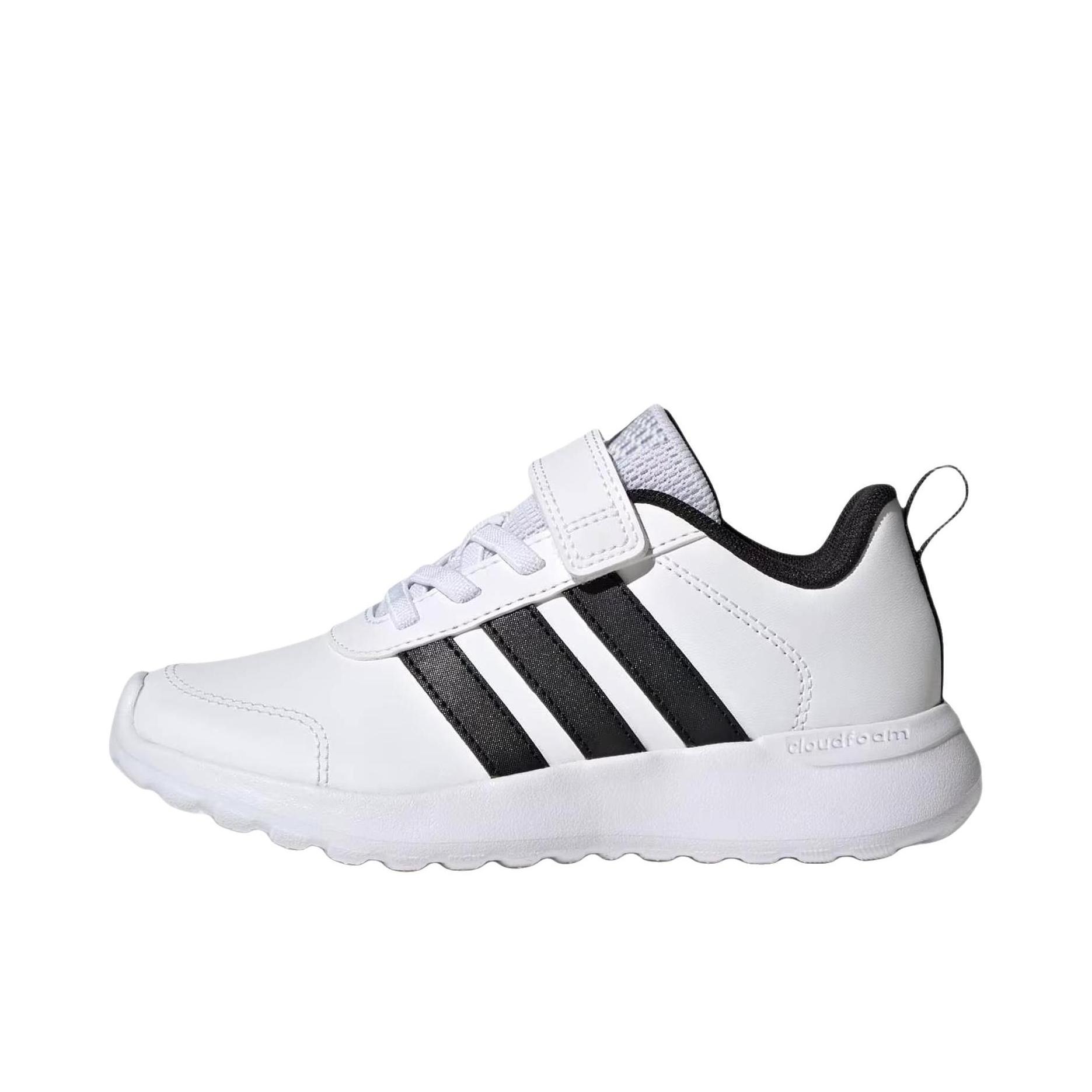 推荐商品：adidas VL MOVE EL C 运动休闲鞋 百搭舒适防滑耐磨 大童/云白色/核心黑