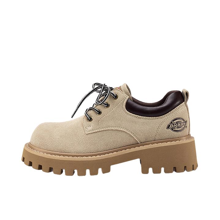 推荐商品：Dickies 马丁靴 厚底圆头增高 D76CW53777 女款/卡其色