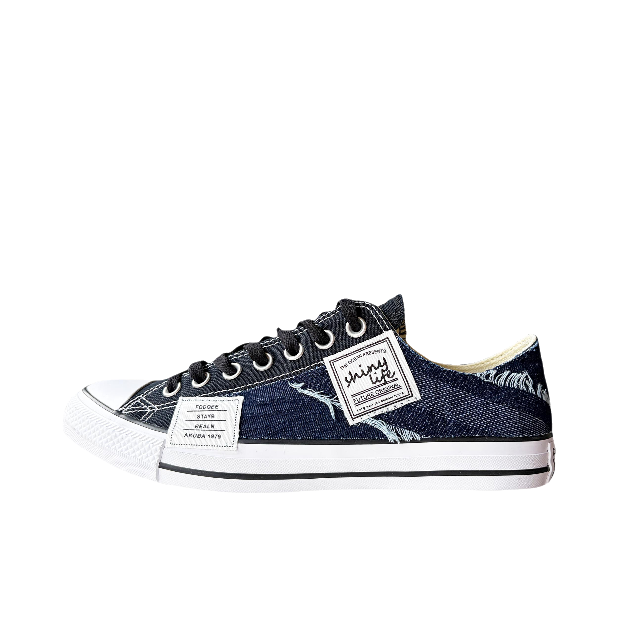 推荐商品：定制款 Converse/匡威 All Star 帆布鞋 流苏简约百搭耐磨 定制款/藏青色