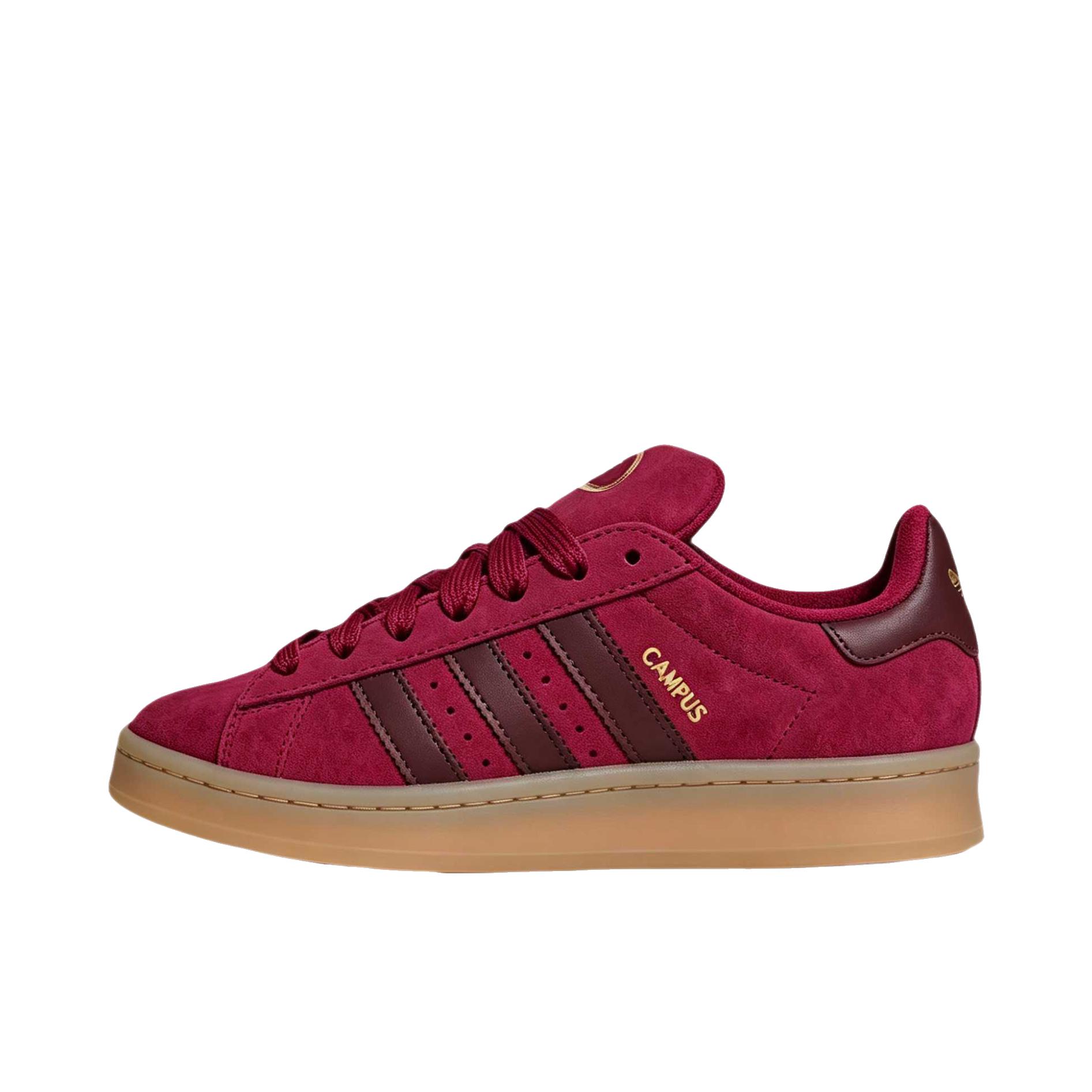 推荐商品：adidas Originals Campus 00s 板鞋 面包鞋 复古缓震透气轻便薄底贴合耐穿圆头包裹性平跟支撑 女款/经典酒红色/云白色/米色/白色