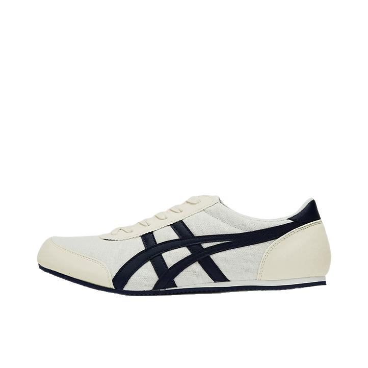 推荐商品：Onitsuka Tiger Track Trainer 运动休闲鞋 防滑耐磨减震透气舒适轻便复古时尚合成革织物易穿 米白/黑色