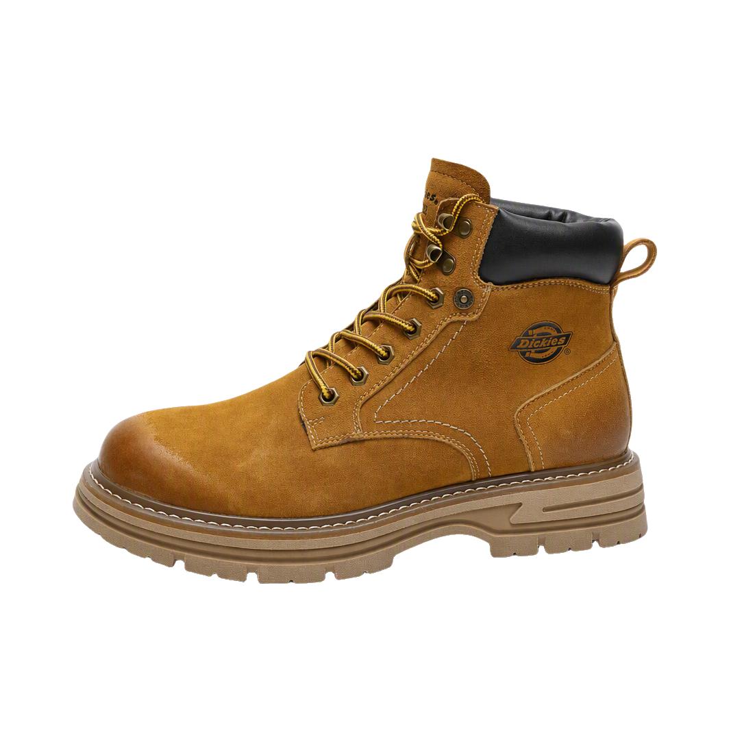 推荐商品：Dickies 马丁靴 复古工装厚底短筒 D26DM52027 麦黄色