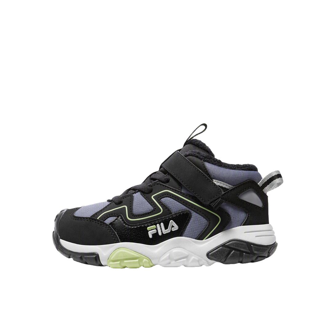 推荐商品：FILA/斐乐 动物园 运动鞋儿童 运动 加绒/小童/福克斯顿灰/蓝/黑色