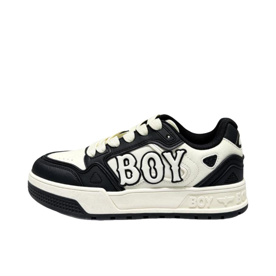 推荐商品：Boy London 板鞋 织物复古小众 黑色