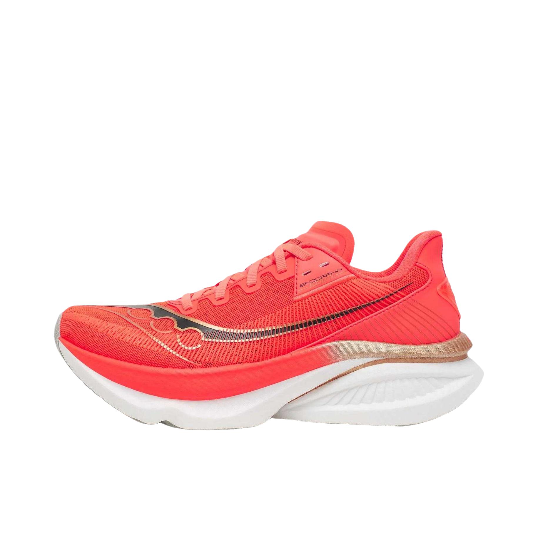 推荐商品：Saucony/索康尼 Endorphin Azura 跑鞋 柔软休闲轻便舒适回弹贴合训练 橙色 
