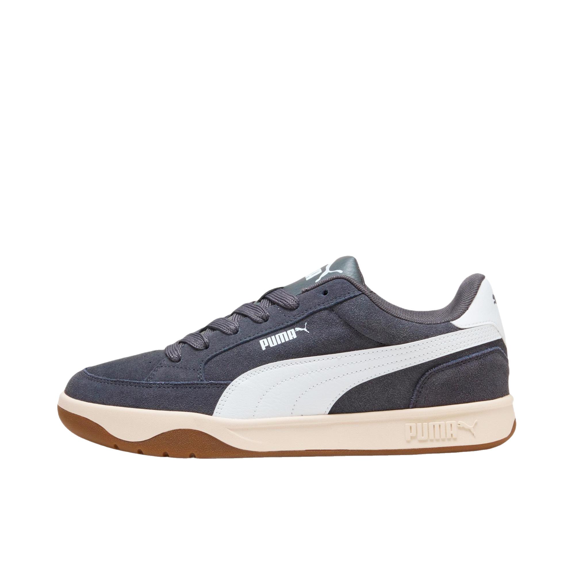 推荐商品：Puma/彪马 PARK LT 板鞋 复古打孔休闲低帮 深灰色