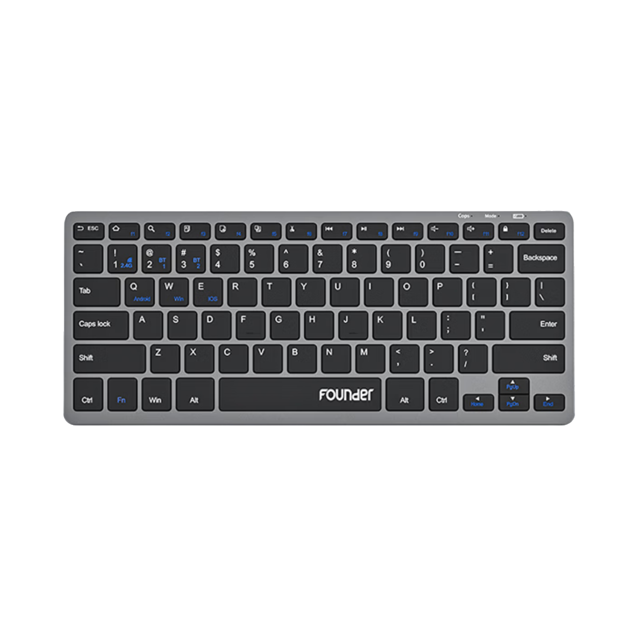 推荐商品：iFound/方正 K78 双模 薄膜键盘 78键 蓝牙+2.4G连接 轻音按键 剪刀脚按键
