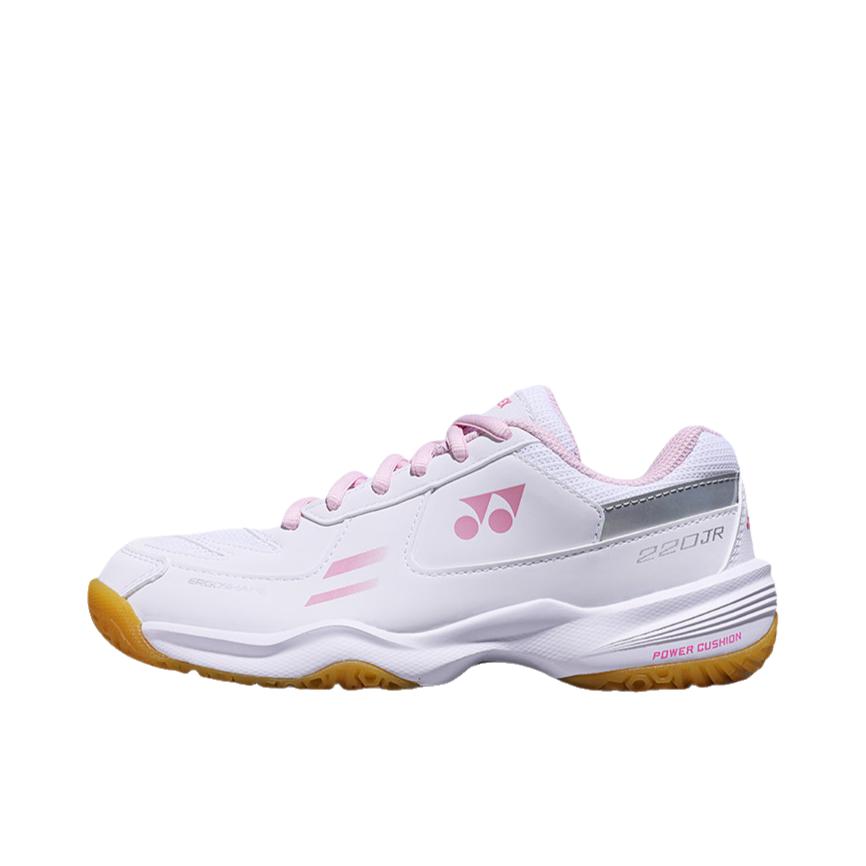 推荐商品：YONEX/尤尼克斯 运动鞋儿童 透气防滑 大童/白色/粉色