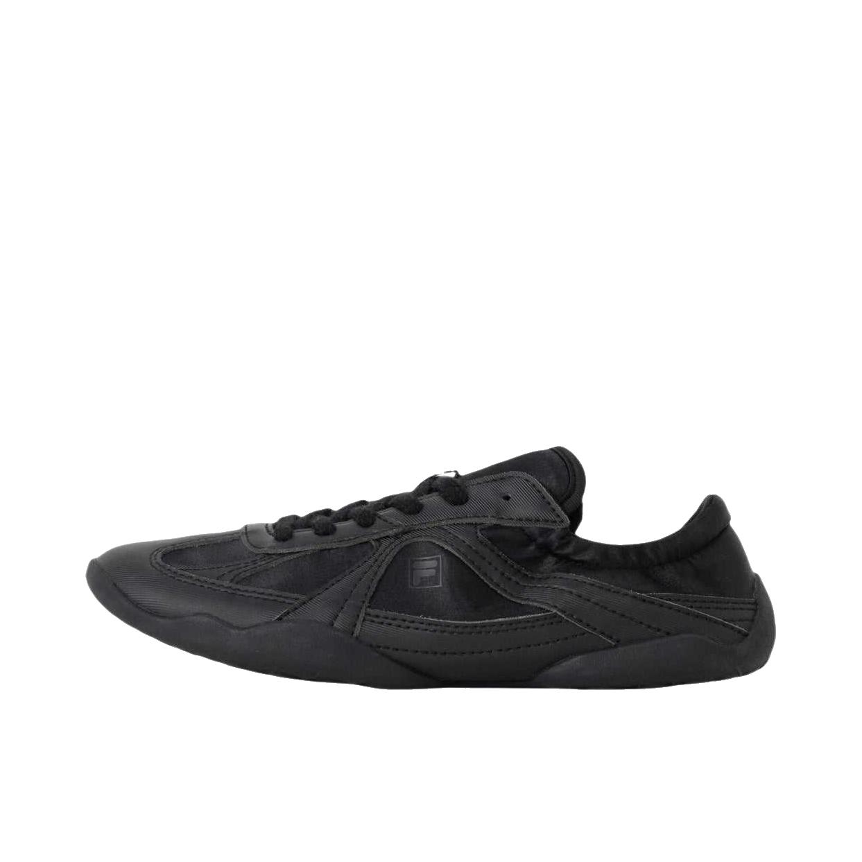 推荐商品：FILA/斐乐 Glio 舞纱鞋 芭蕾鞋 运动休闲鞋 百搭橡胶系带圆头薄底德训 女款/纯黑色