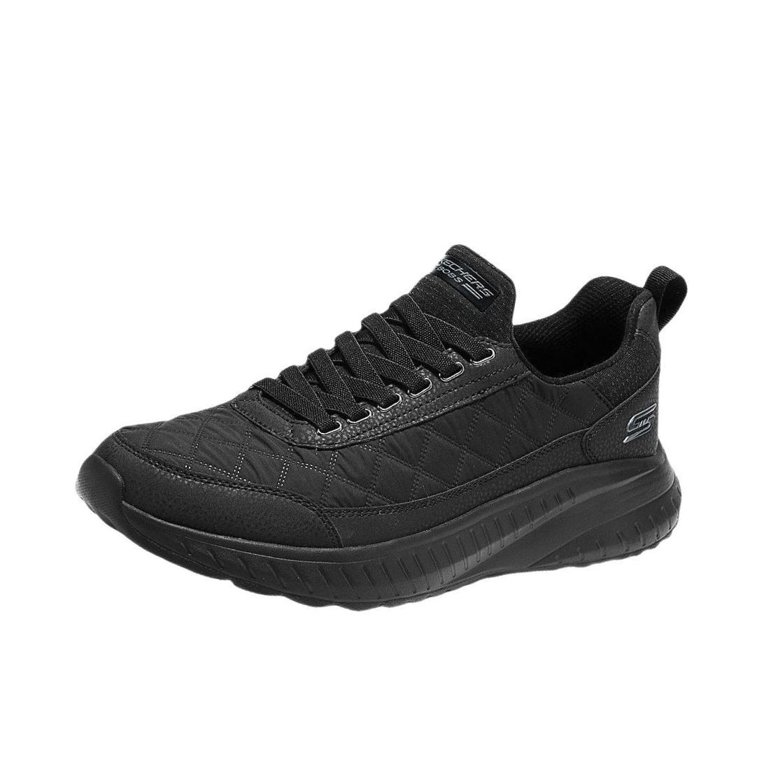 推荐商品：Skechers/斯凯奇 BOBS系列 运动休闲鞋 轻质耐磨舒适 全黑色