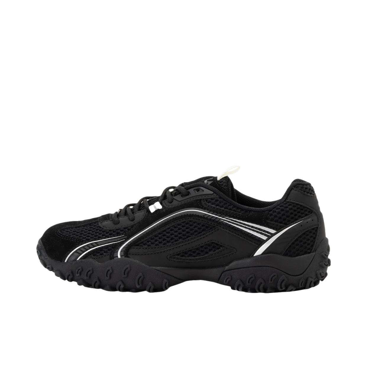 推荐商品：FILA/斐乐 Echape LX 运动休闲鞋 百搭圆头厚底橡胶 深黑色