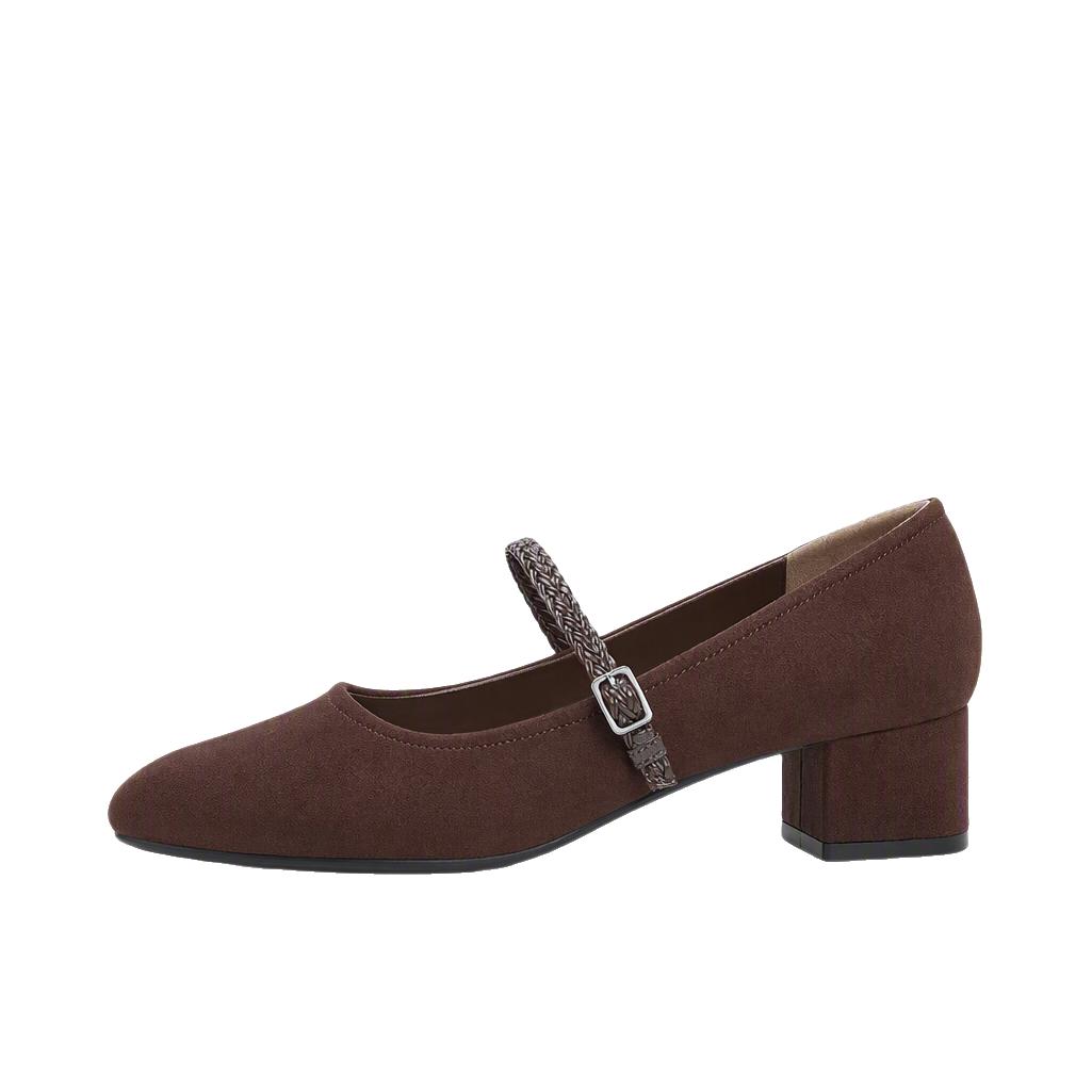 推荐商品：CHARLES&KEITH 单鞋 编织 CK1-60580357 深棕色