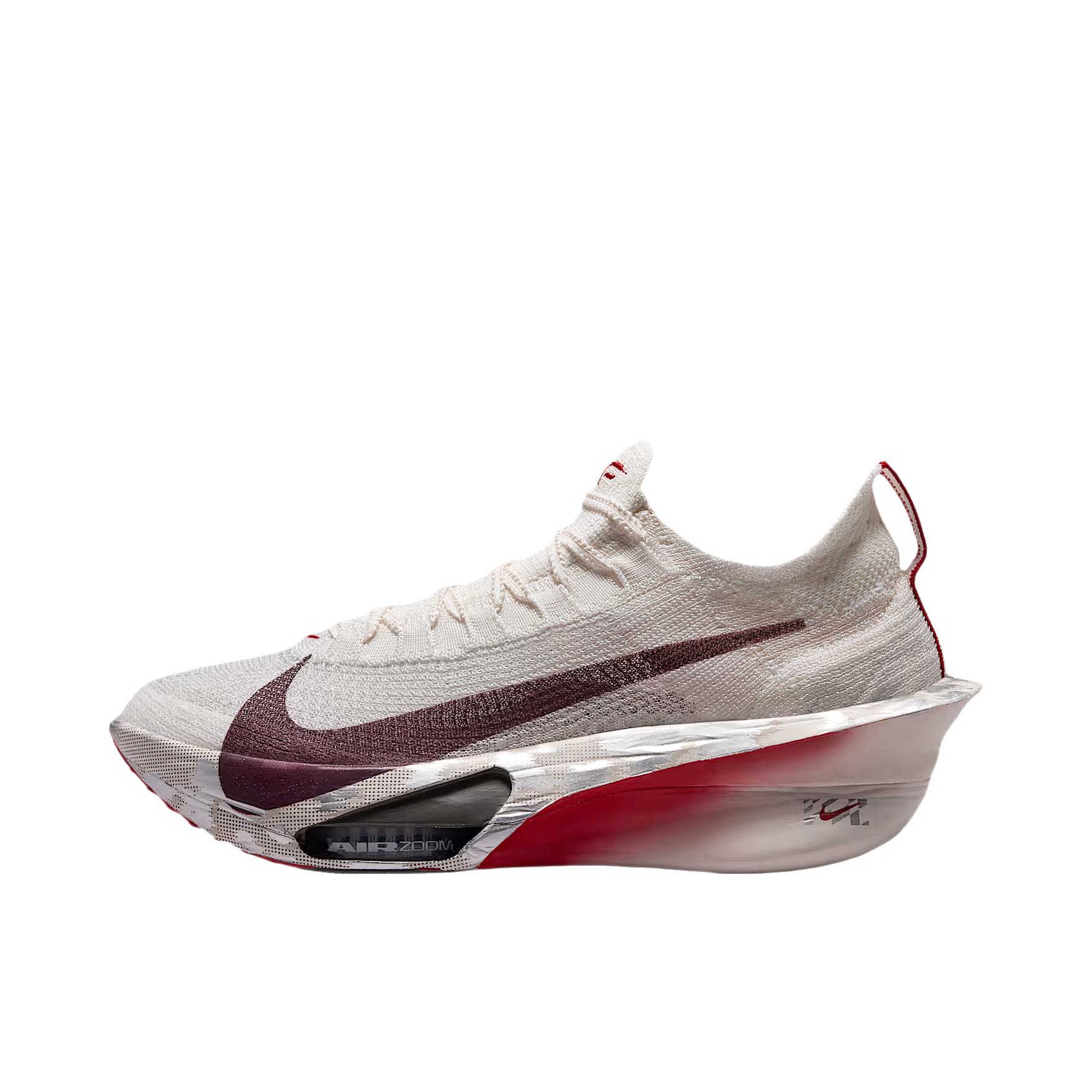推荐商品：Nike Air Zoom Alphafly Next% 3 跑鞋 碳板气垫回弹马拉松竞速包裹性耐用 帆白色/幻影灰/中灰色/勃艮第灰