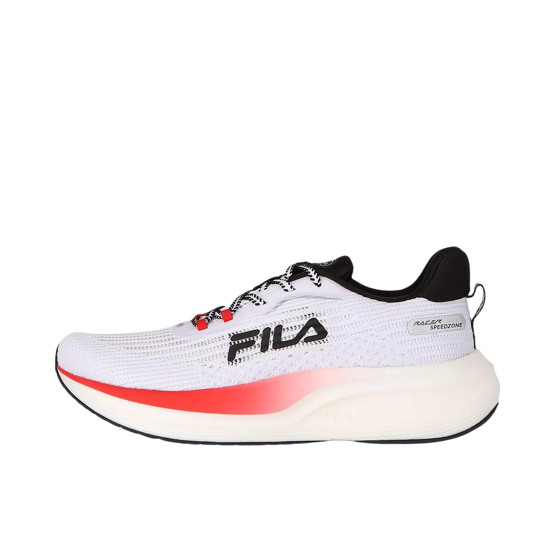 推荐商品：FILA/斐乐 RACER SPEEDZONE 跑鞋 舒适耐磨回弹百搭 白色/黑色/红色
