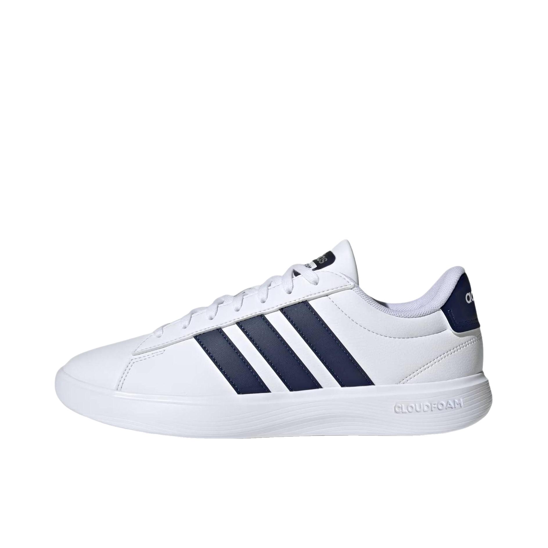 推荐商品：adidas GRAND COURT 板鞋 百搭舒适 低帮/蓝色/白色