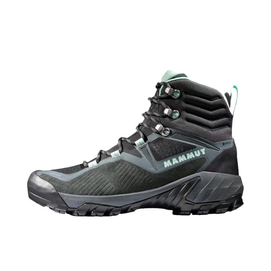 推荐商品：MAMMUT/猛犸象 Sapuen High GTX 登山鞋/徒步鞋 户外鞋 百搭防滑耐磨 女款/黑色/绿色 