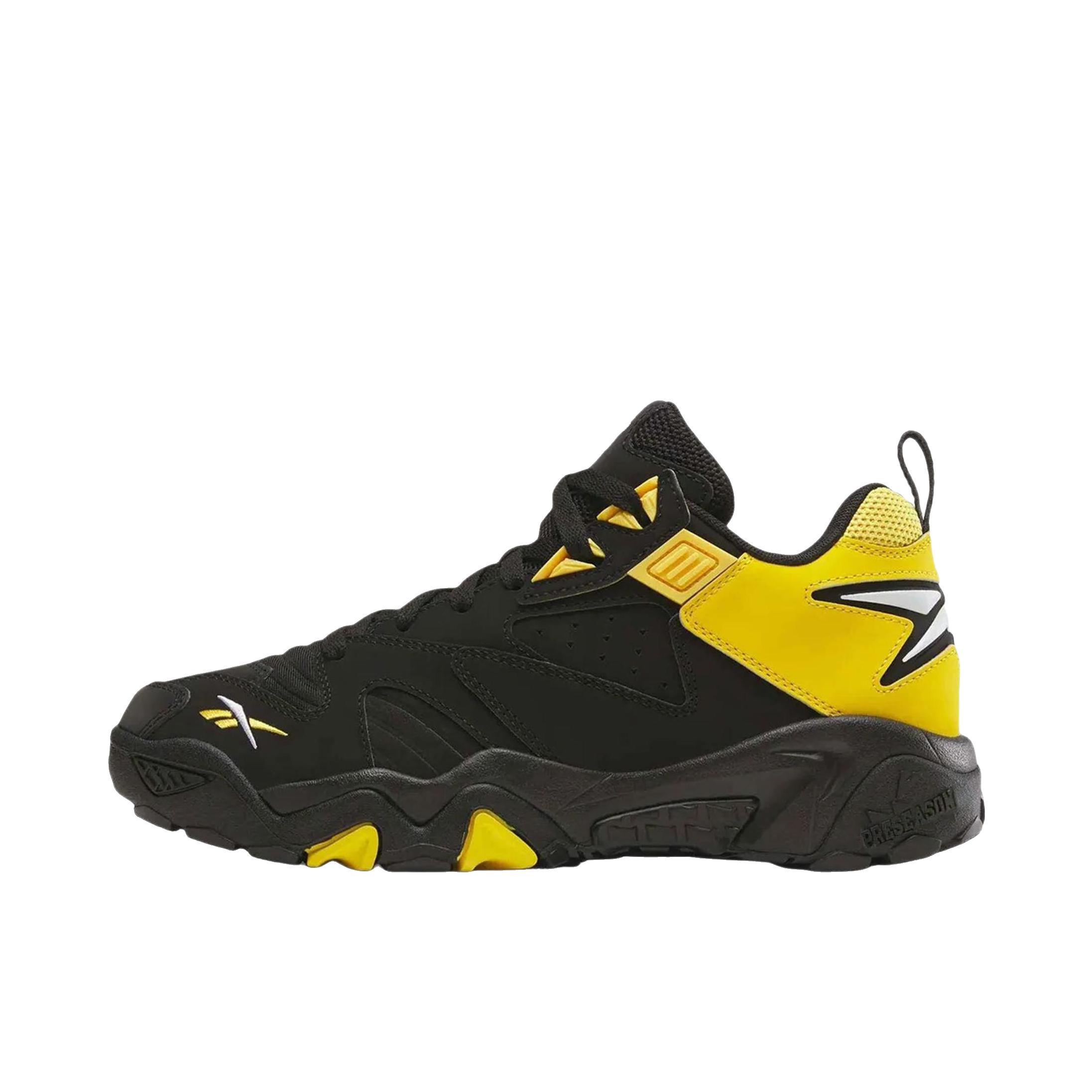 推荐商品：Reebok/锐步 Brutus 运动休闲鞋 舒适防滑耐磨百搭 黑色/黄色