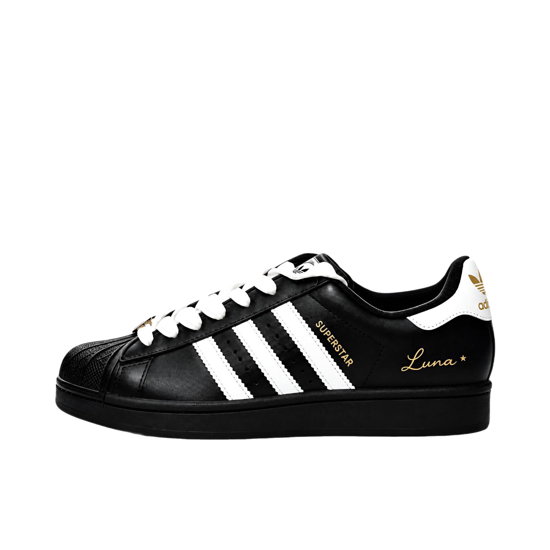 推荐商品：【定制球鞋】 adidas Originals Superstar 板鞋 防踢减震防滑耐磨百搭潮流时尚合成革贝壳头 金标奇迹