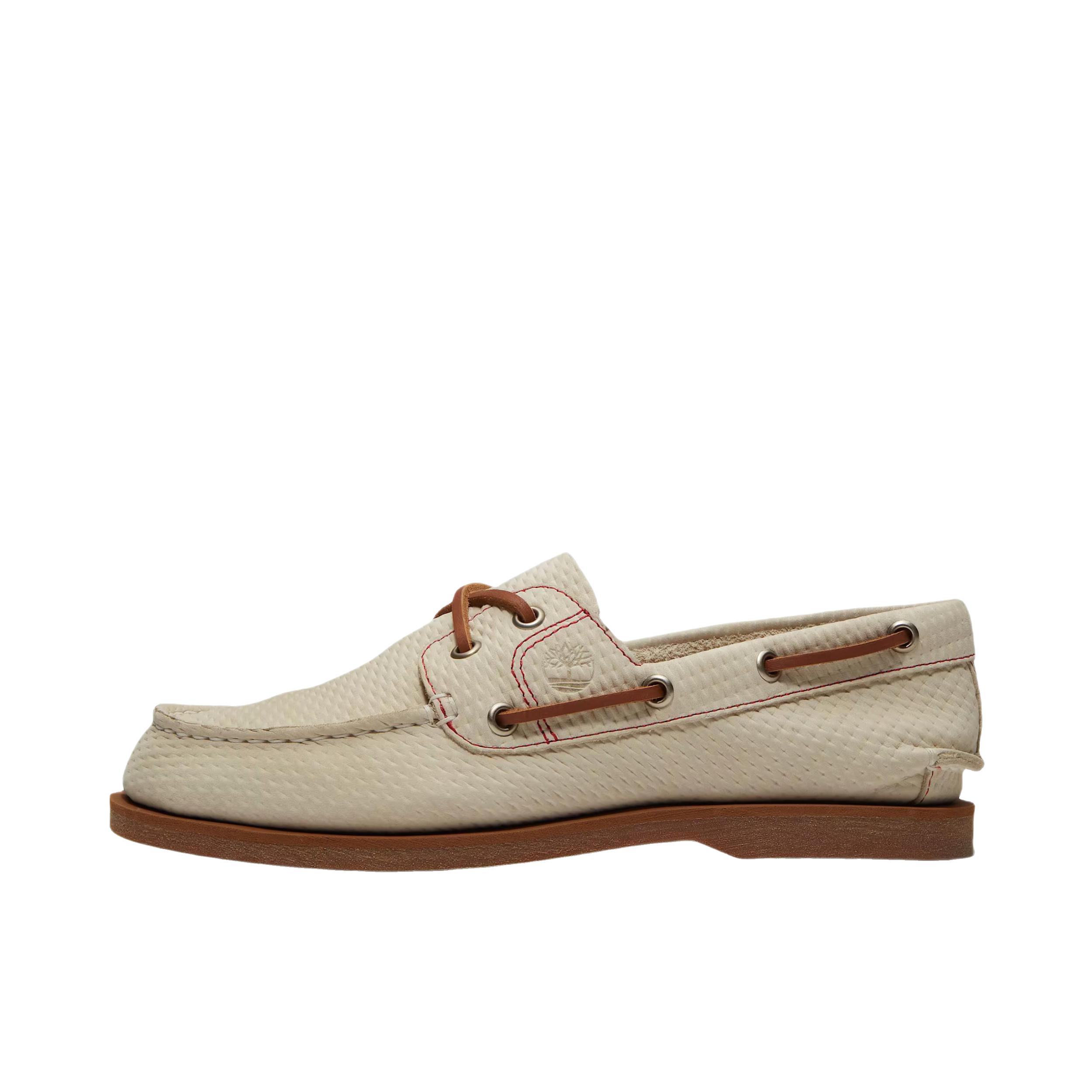 推荐商品：Timberland/添柏岚 Classic leather boat 舒适防滑 皮鞋 22896196 女款/米色/白色