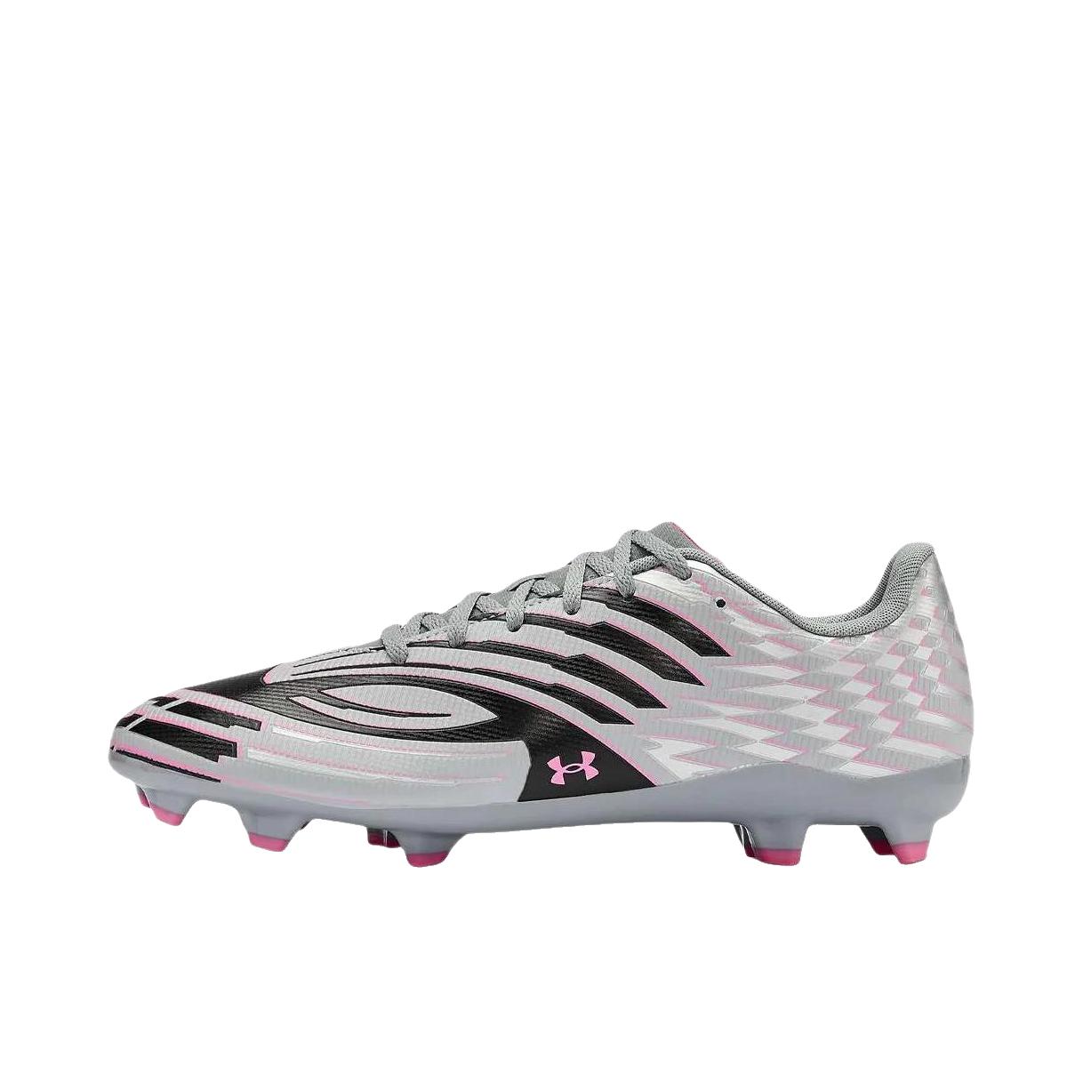 推荐商品：Under Armour/安德玛 Shadow Select 4 FG 足球鞋 胶质长钉 浅灰色