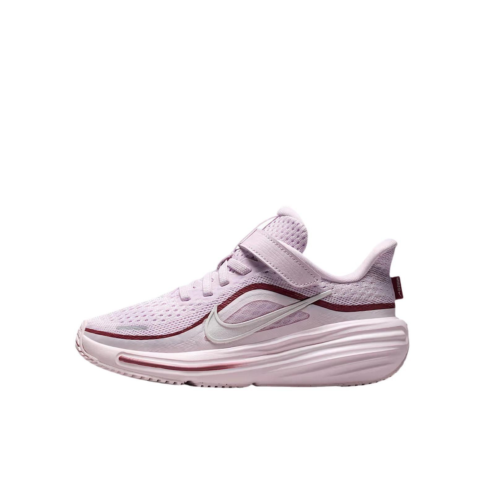 推荐商品：Nike Winflo 12 运动鞋儿童 织物合成革魔术贴柔软 小童/漂白丁香紫/珍珠粉/粉烟灰/帆白色
