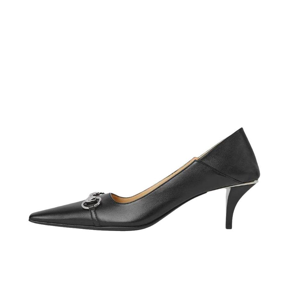 推荐商品：Gucci Vittoria 高跟鞋 时尚潮流防滑耐磨 5.5cm跟高/黑色 