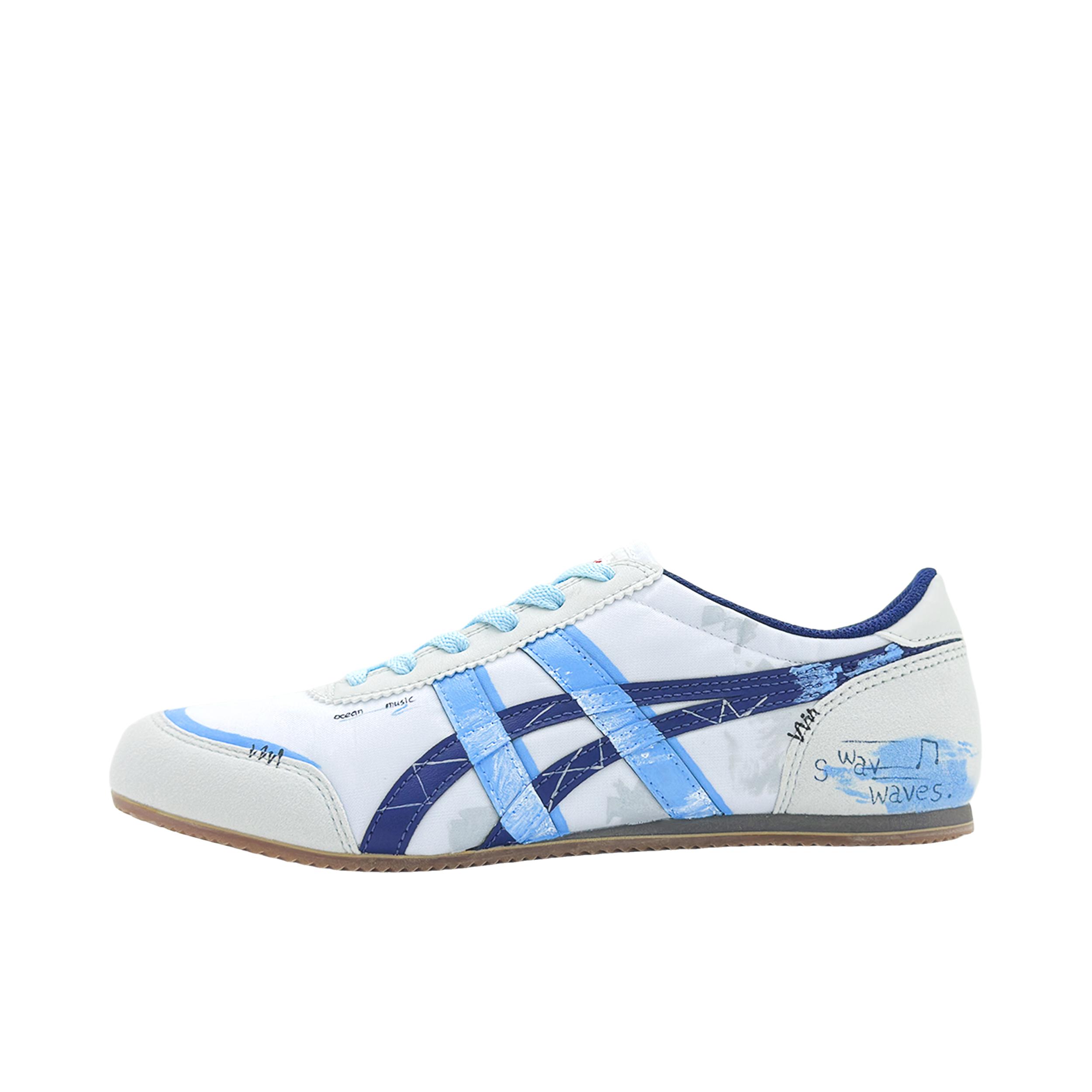 推荐商品：定制款 Onitsuka Tiger 鬼塚虎 Track Trainer 织物 合成革 百搭 耐磨 运动休闲鞋 海岛