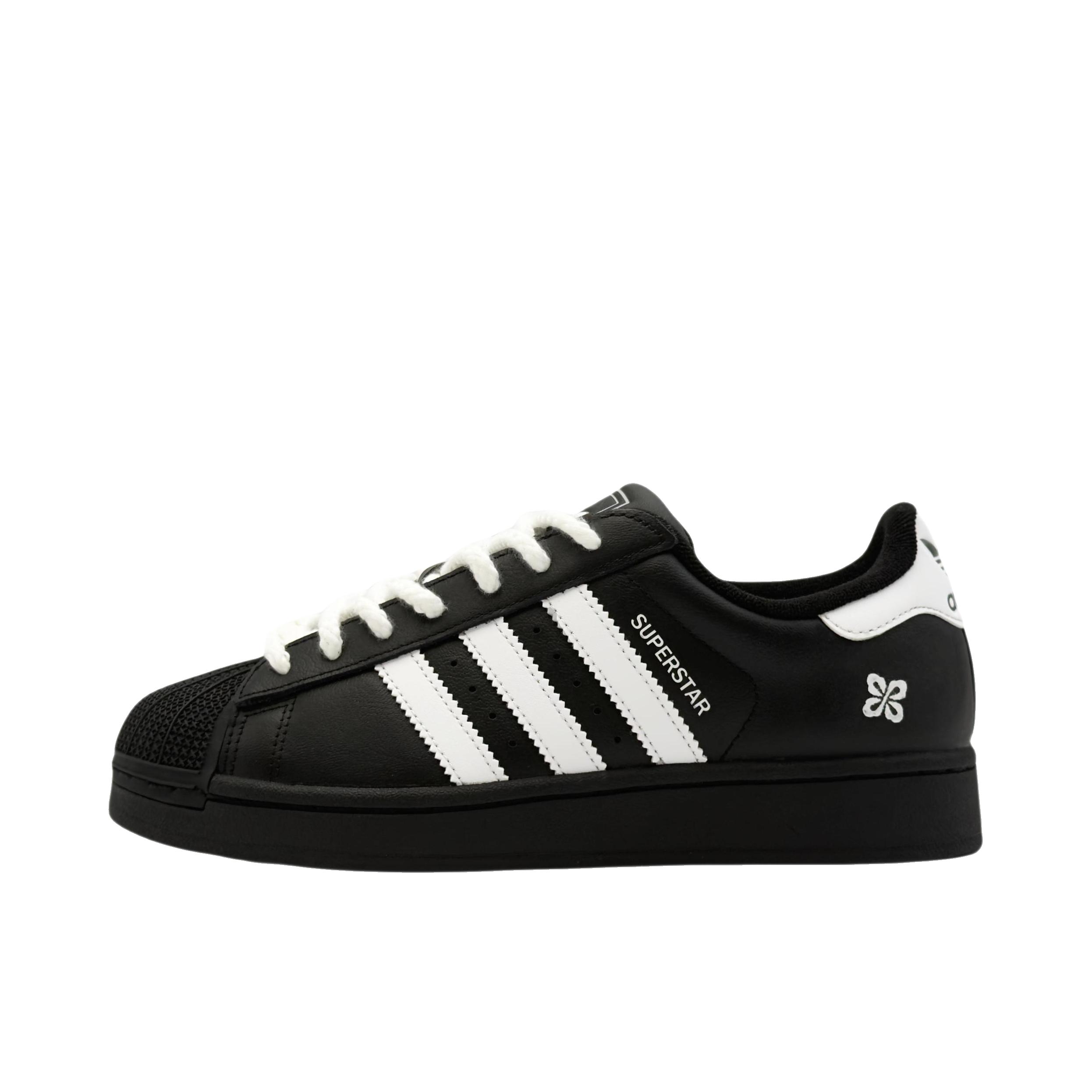 推荐商品：定制款 adidas Originals Superstar 2 板鞋 防滑减震低帮系带 女款/金标幸贝
