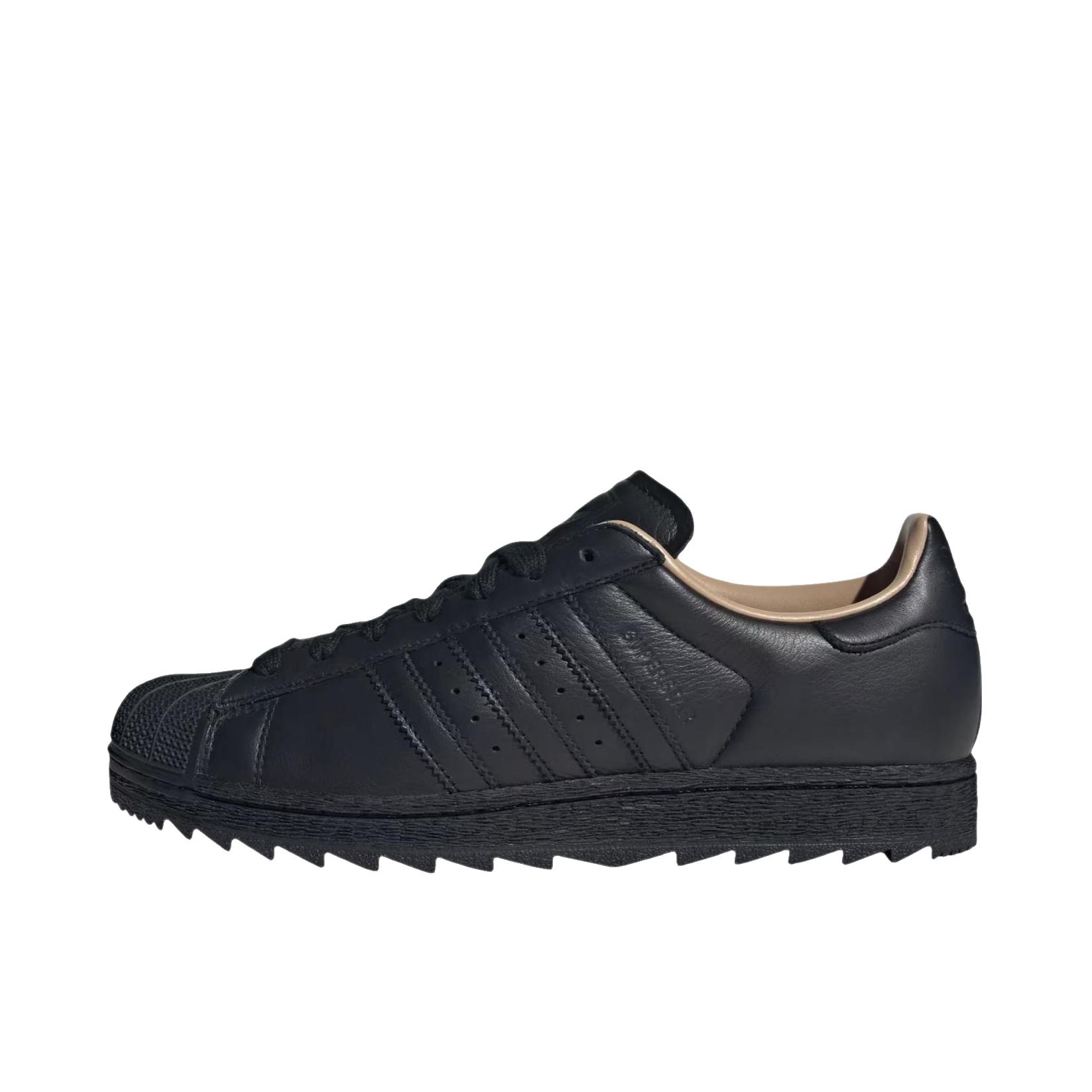 推荐商品：adidas Originals Superstar 2 Ripple 运动休闲鞋 透气吸汗 核心黑/暖砂岩色