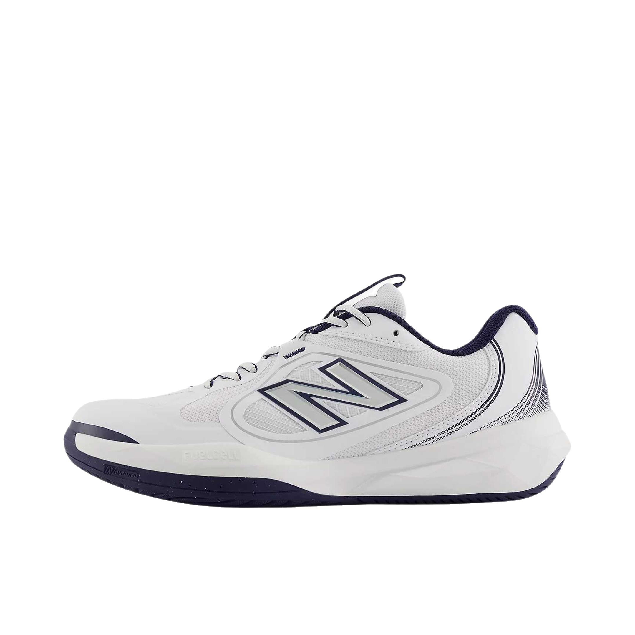 推荐商品：New Balance FuelCell 796v5 网球鞋 轻便舒适 2E宽/白色/海军蓝
