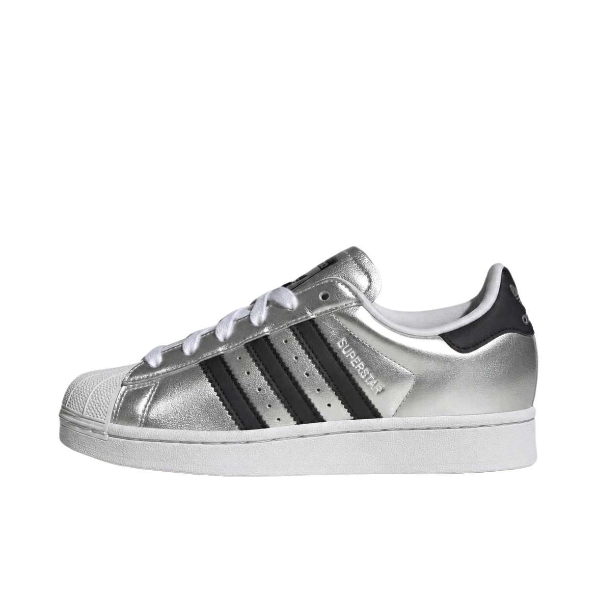 推荐商品：adidas Originals Superstar 2 板鞋 复古防滑耐磨贝壳头贴合圆头支撑 大童/银色/金属色/黑色