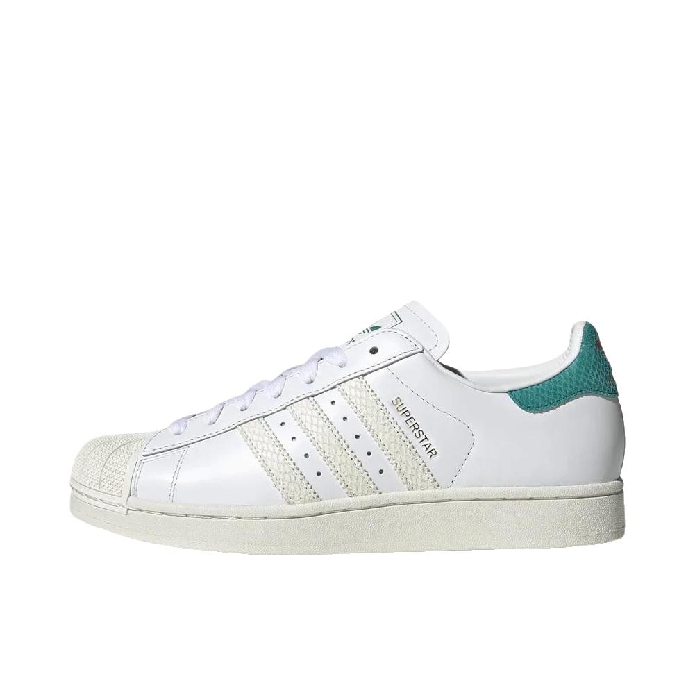 推荐商品：adidas Originals Superstar 2 板鞋 复古防滑耐磨贝壳头贴合圆头支撑 白色/湖绿色