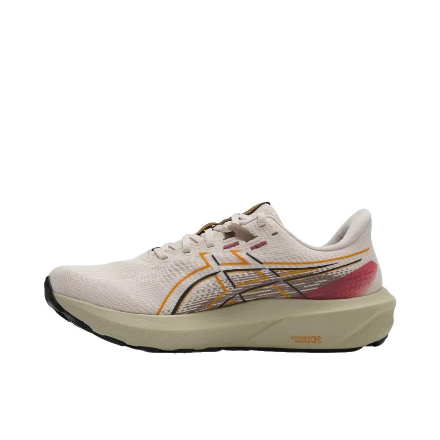 推荐商品：Asics/亚瑟士 GT-1000 15 GTX 跑鞋 舒适百搭防滑耐磨 米色/红色