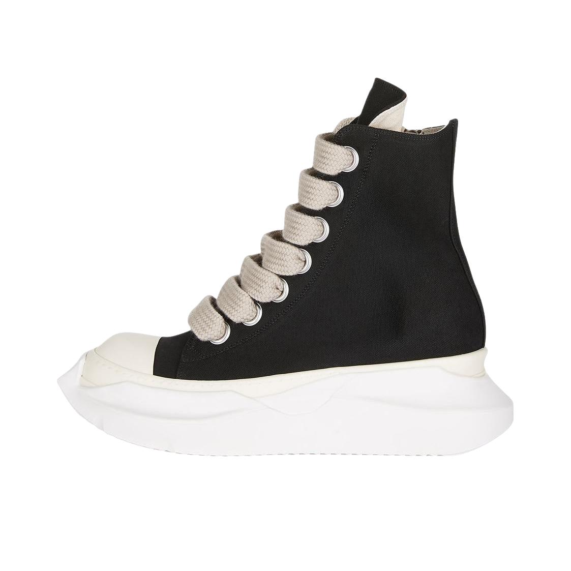 推荐商品：Rick Owens DRKSHDW 运动休闲鞋 时尚百搭防滑耐磨舒适轻便牛皮圆头帆布厚底 黑色/雪白色